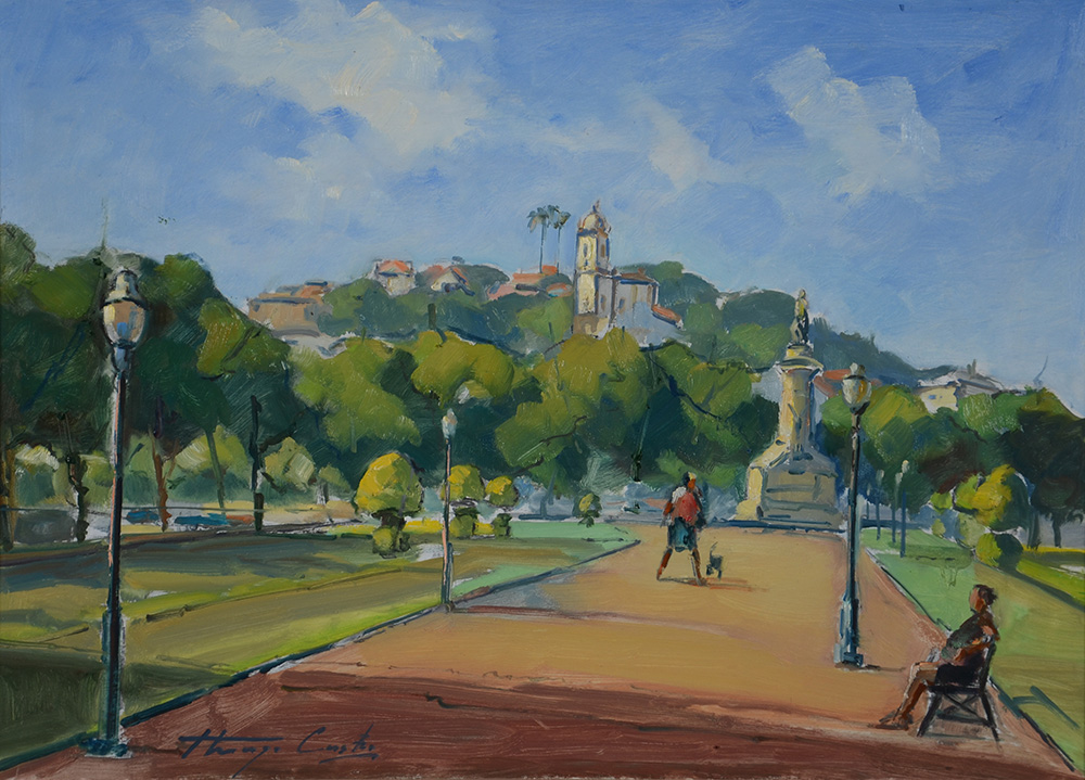 THIAGO CASTRO - Praça Paris - OST - 50 x 70 - foto 1 de 2