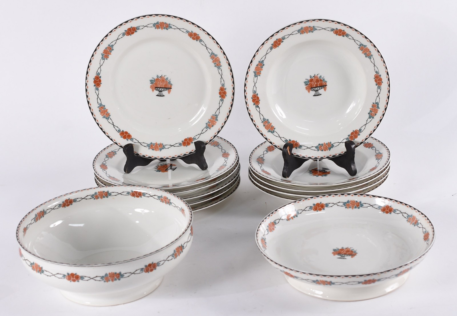 Parte de serviço de porcelana francesa GEO. ROUARD composto de: 6... - foto 1 de 6