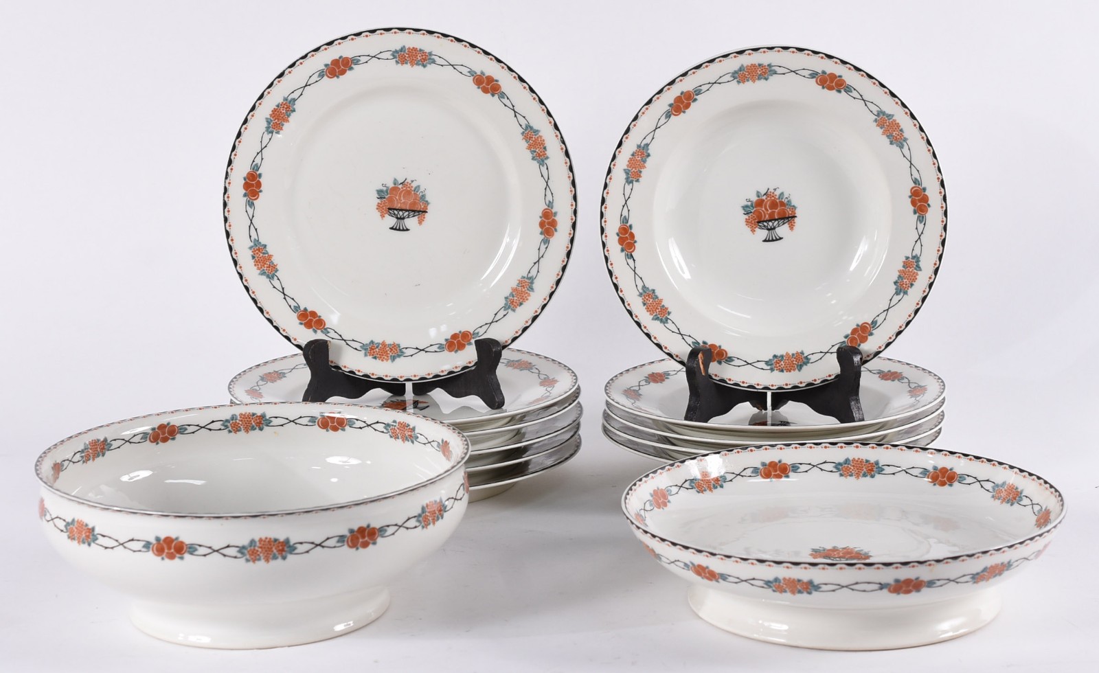 Parte de serviço de porcelana francesa GEO. ROUARD composto de: 6... - foto 2 de 6