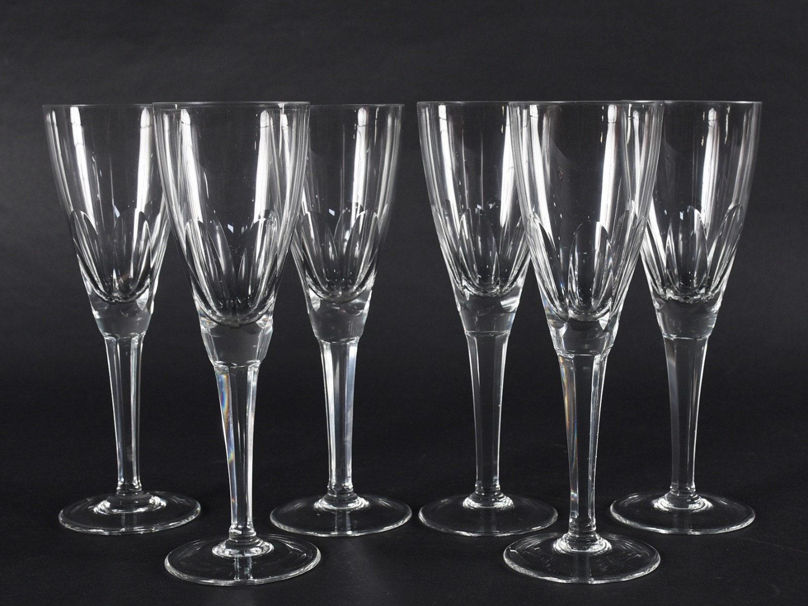 Seis flutes de cristal. - foto 2 de 4