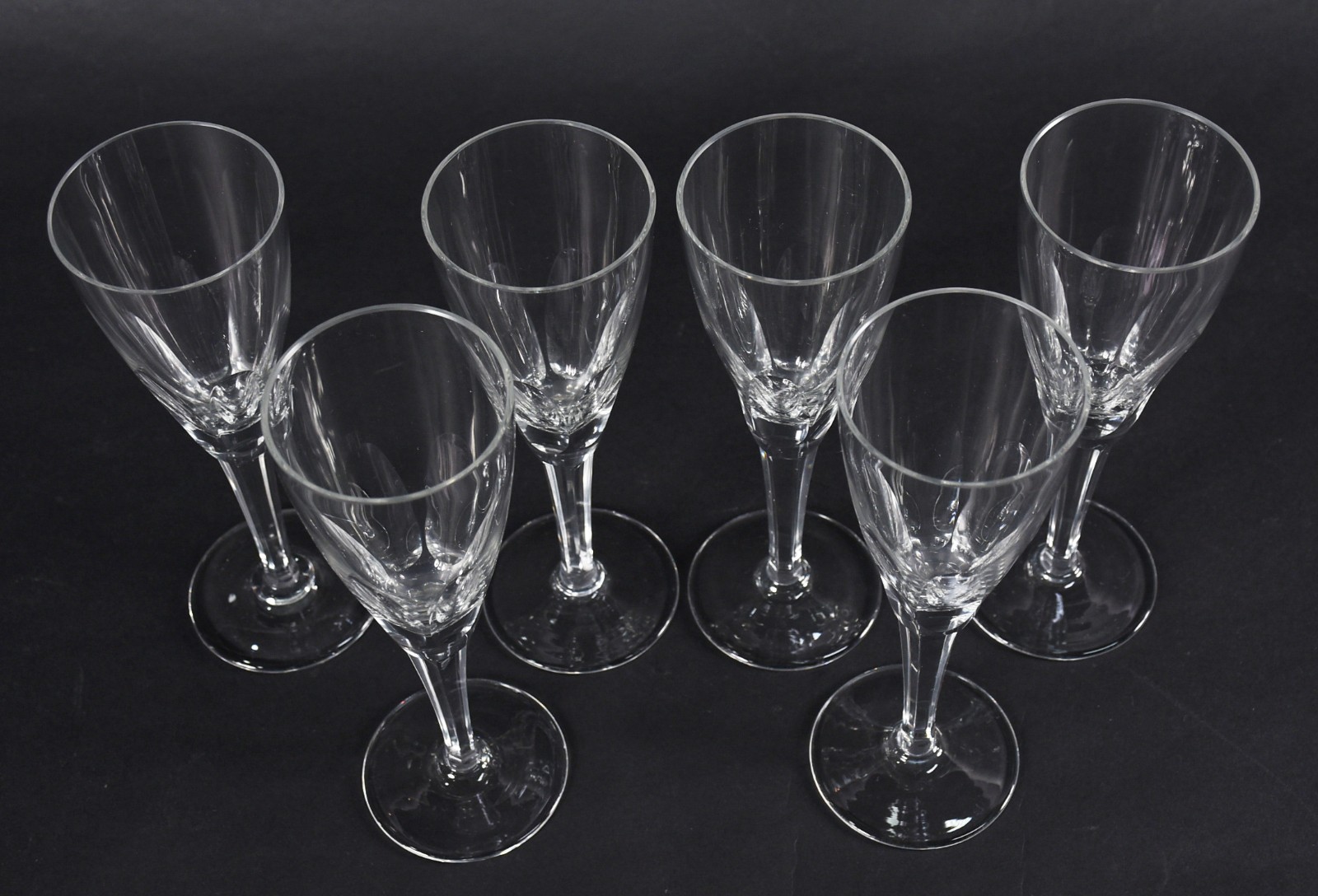 Seis flutes de cristal. - foto 3 de 4