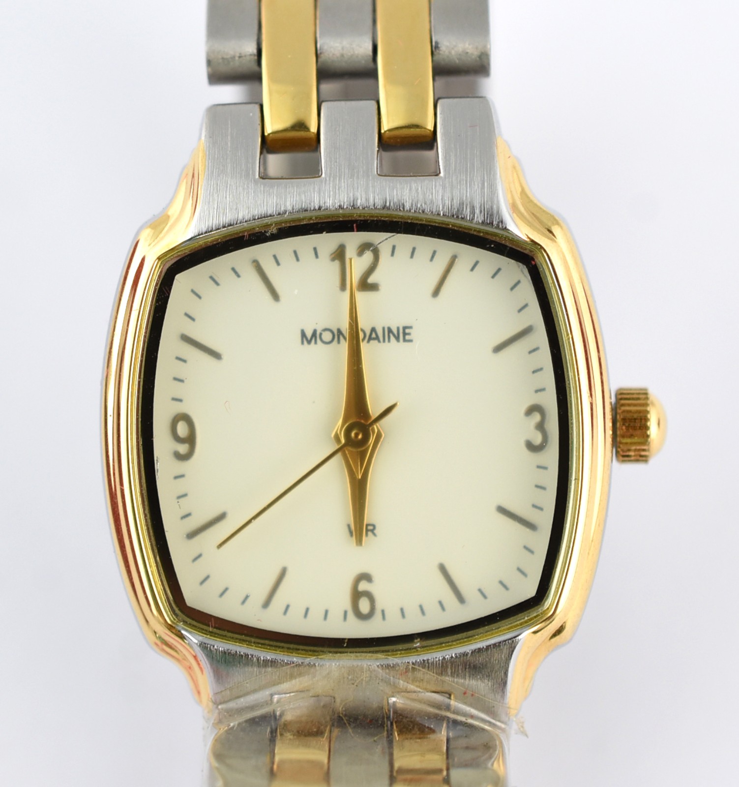 Relógio feminino, números e ponteiros, caixa e pulseira em aço com... - foto 1 de 4