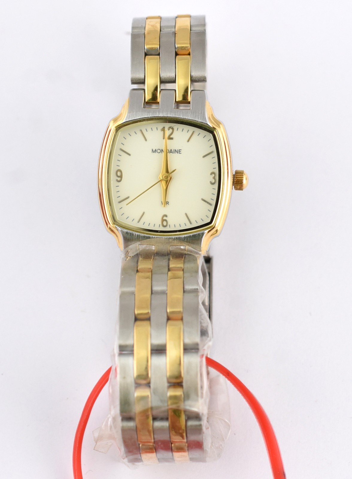 Relógio feminino, números e ponteiros, caixa e pulseira em aço com... - foto 2 de 4