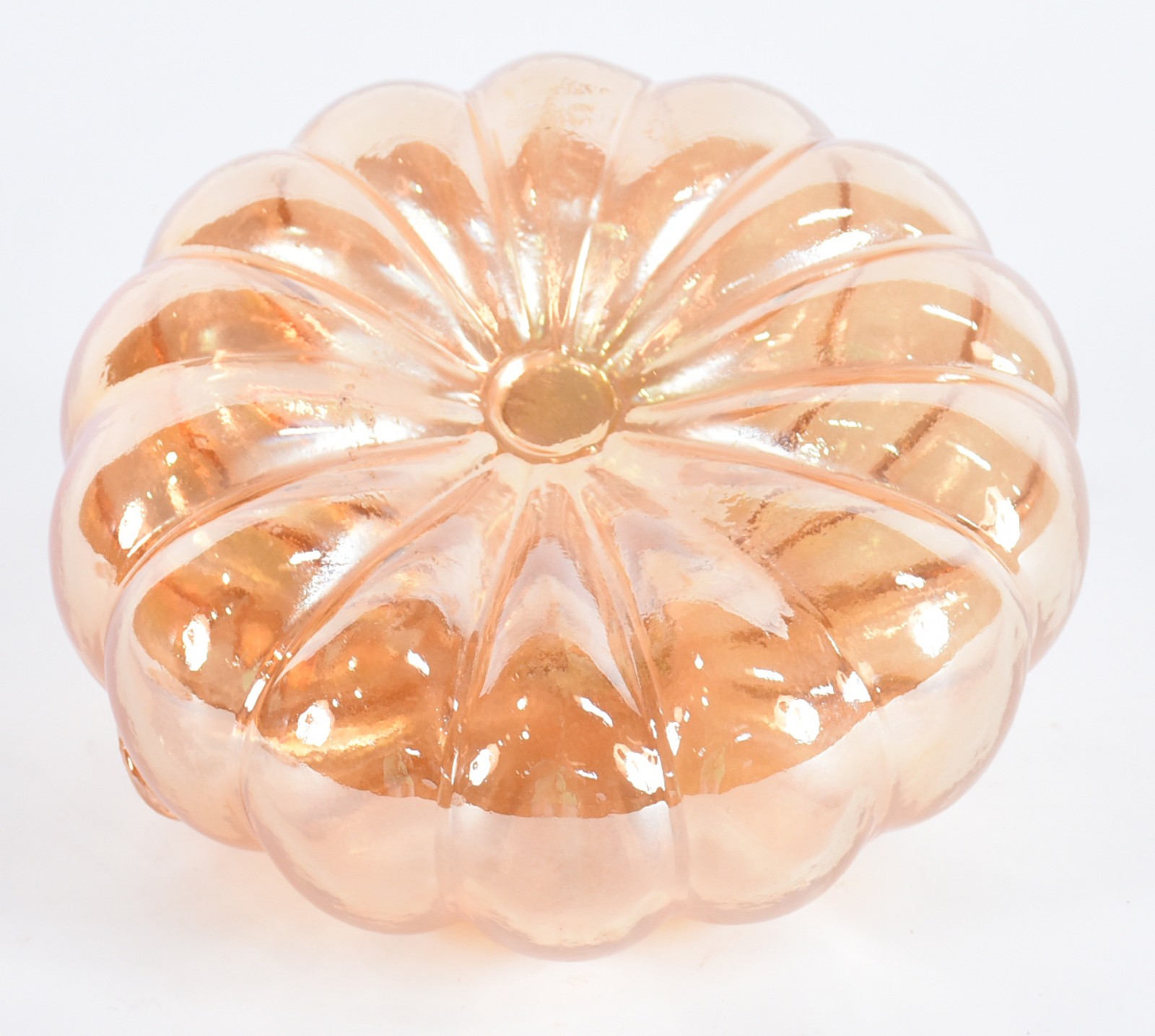 Abobora de vidro decorativo dourada. - foto 4 de 4