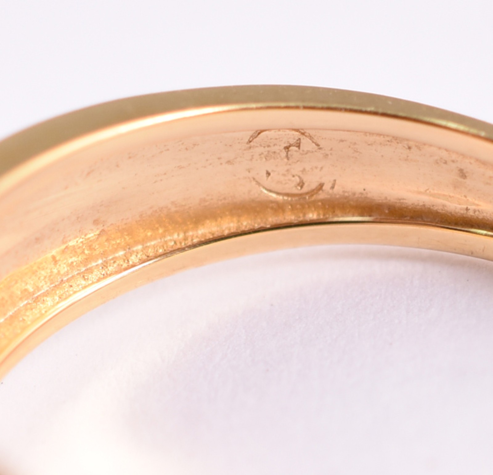 Anel feitio chuveiro em ouro amarelo 18 k, contrastado, com 19... - foto 5 de 5