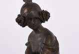 Raoul Larche (1860-1912),  - Escultura de bronze com figura feminina.