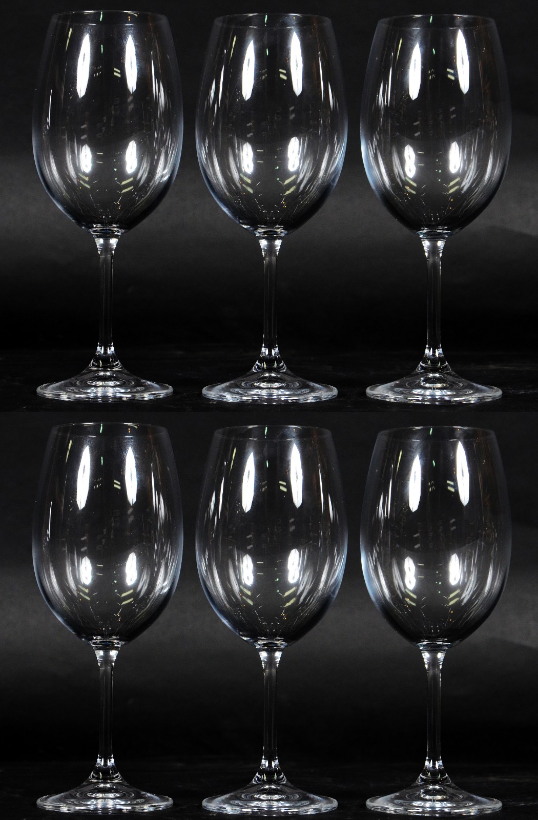 Seis cálices de cristal para vinho, 430 ml. - foto 1 de 2
