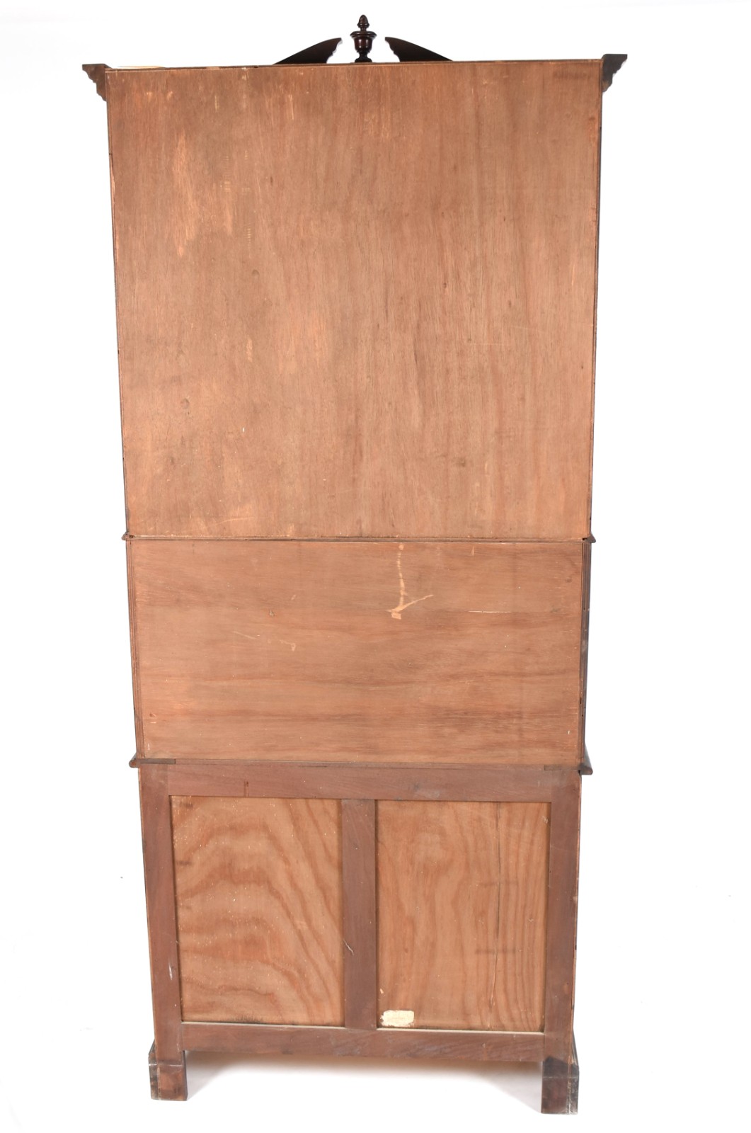 Bureau Bookcase de madeira nobre, duas gavetas e dois gavetões na... - foto 4 de 5