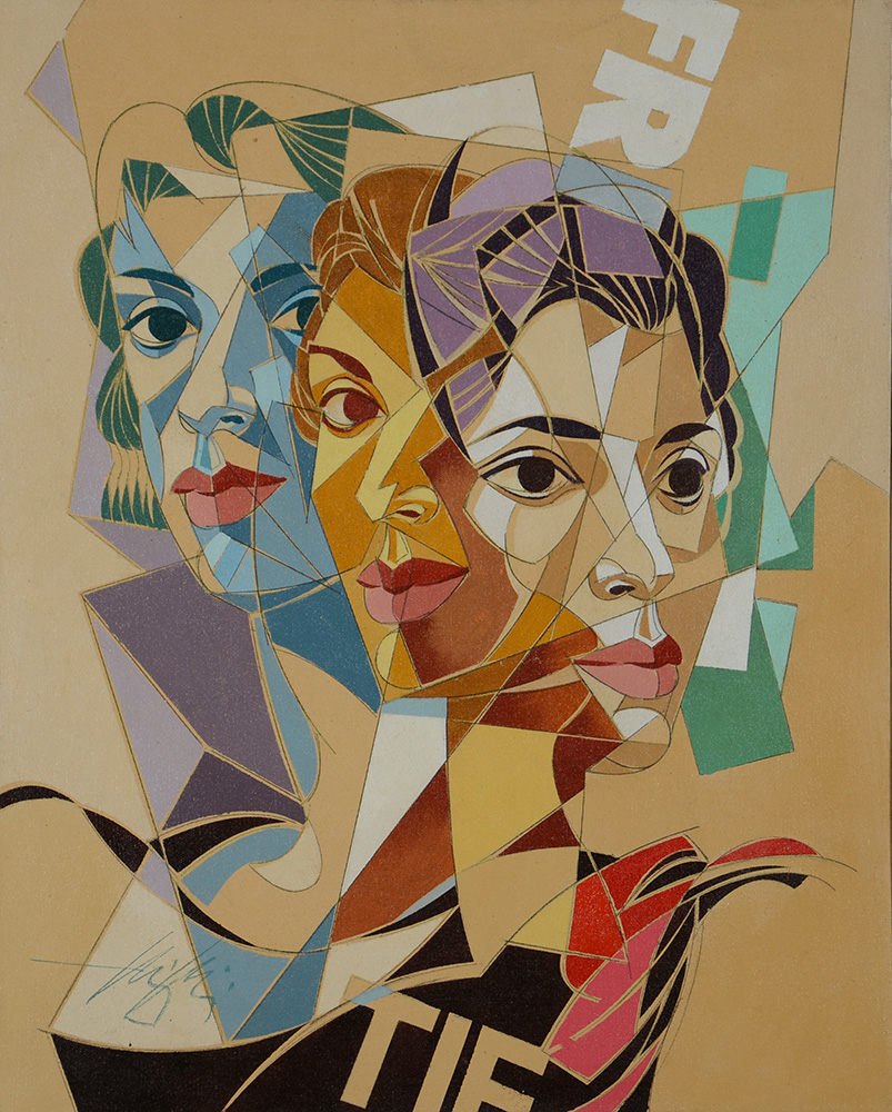HENRI CARRIERES - Figuras - OST - 40 x 50 - foto 1 de 2