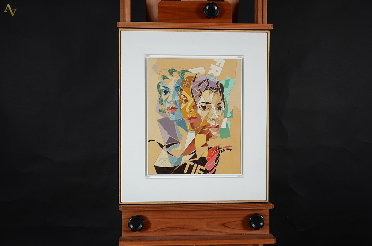 HENRI CARRIERES - Figuras - OST - 40 x 50 - foto 2 de 2