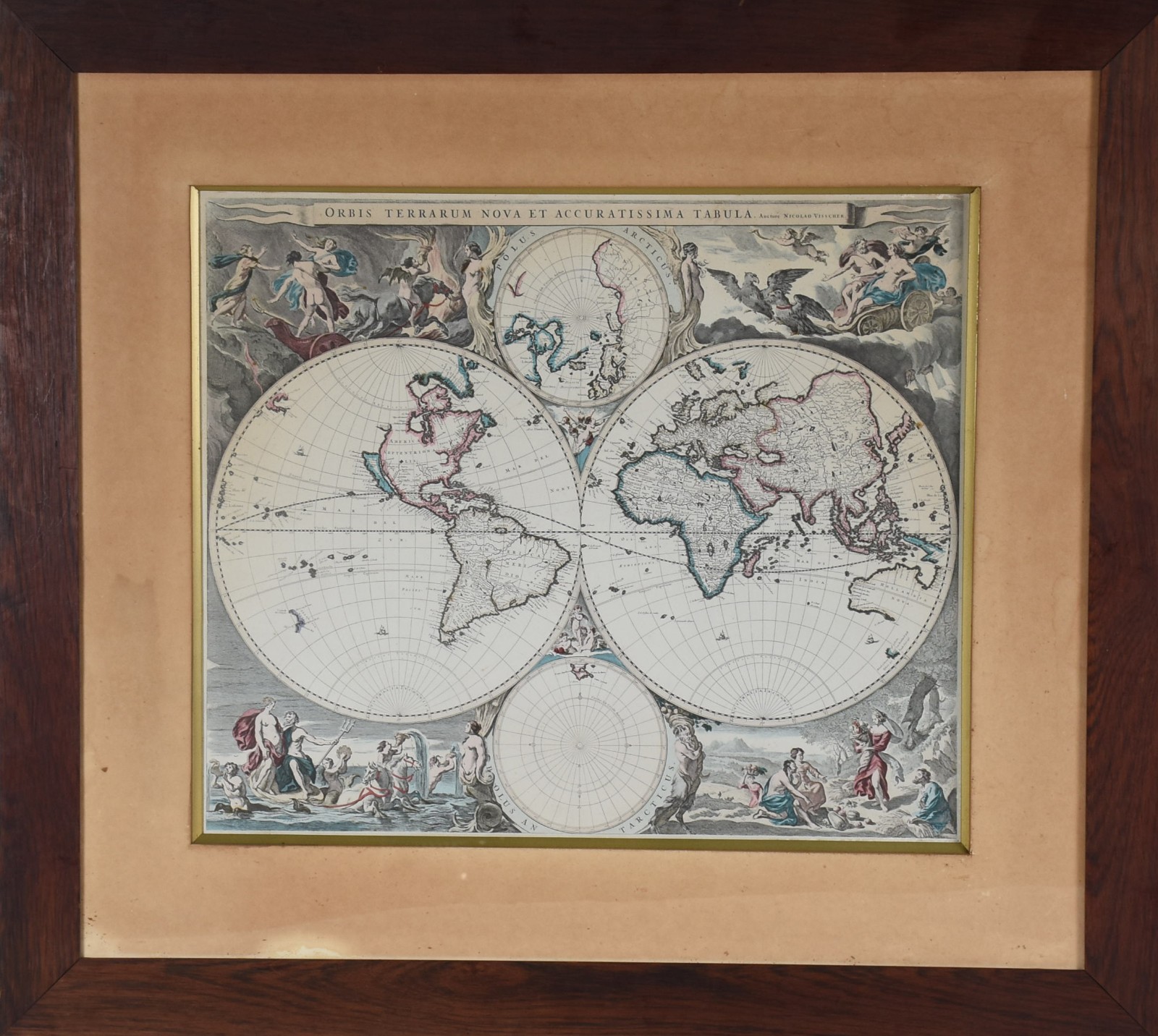 Mapa Mundi por Nicolao Visscher. - foto 2 de 5