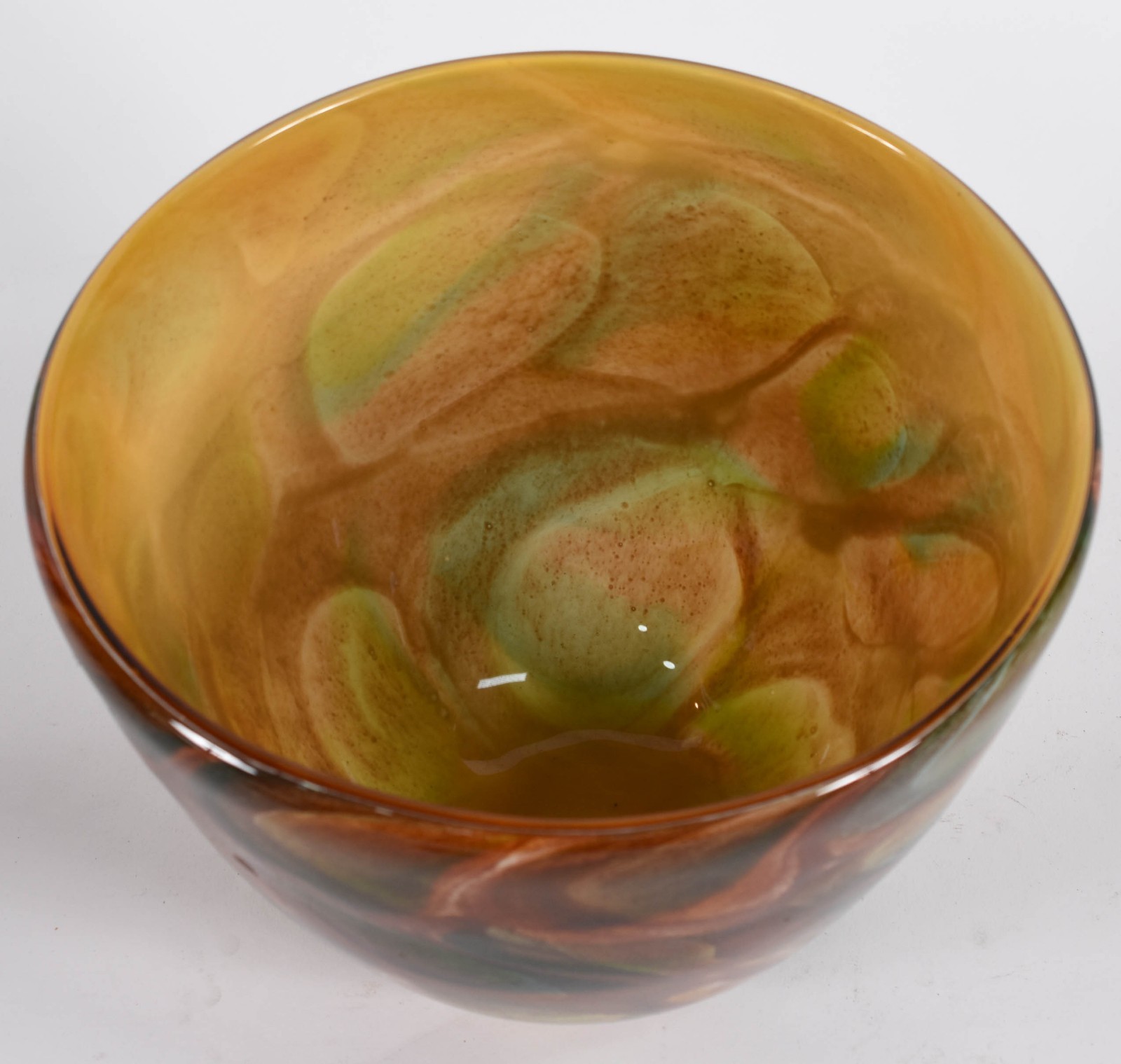 Vaso decorativo de murano mesclado em várias cores. - foto 2 de 3
