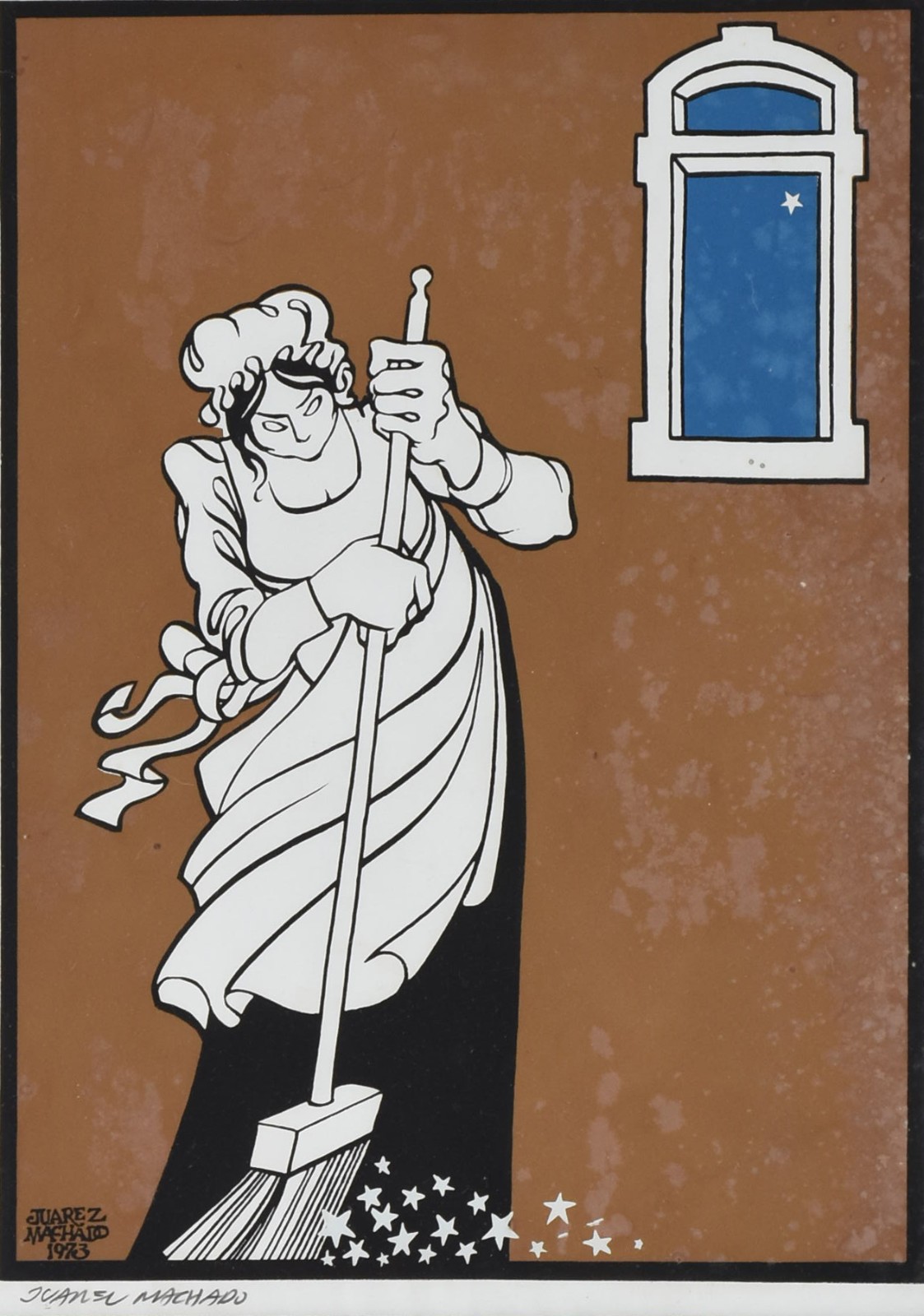 Juarez Machado (1941-2026), Mulher com vassoura - foto 1 de 5