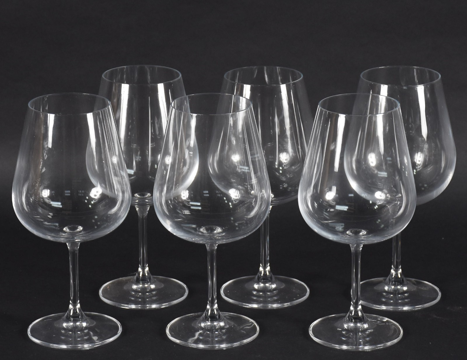 Seis cálices de cristal para vinho tinto, 620 ml. - foto 1 de 4