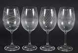 Seis cálices  de cristal para  vinho tinto, 430... - Seis cálices  de cristal para  vinho tinto, 430 ml.
