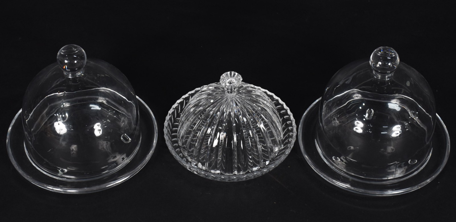 Três queijeiras em demi cristal. - foto 2 de 3