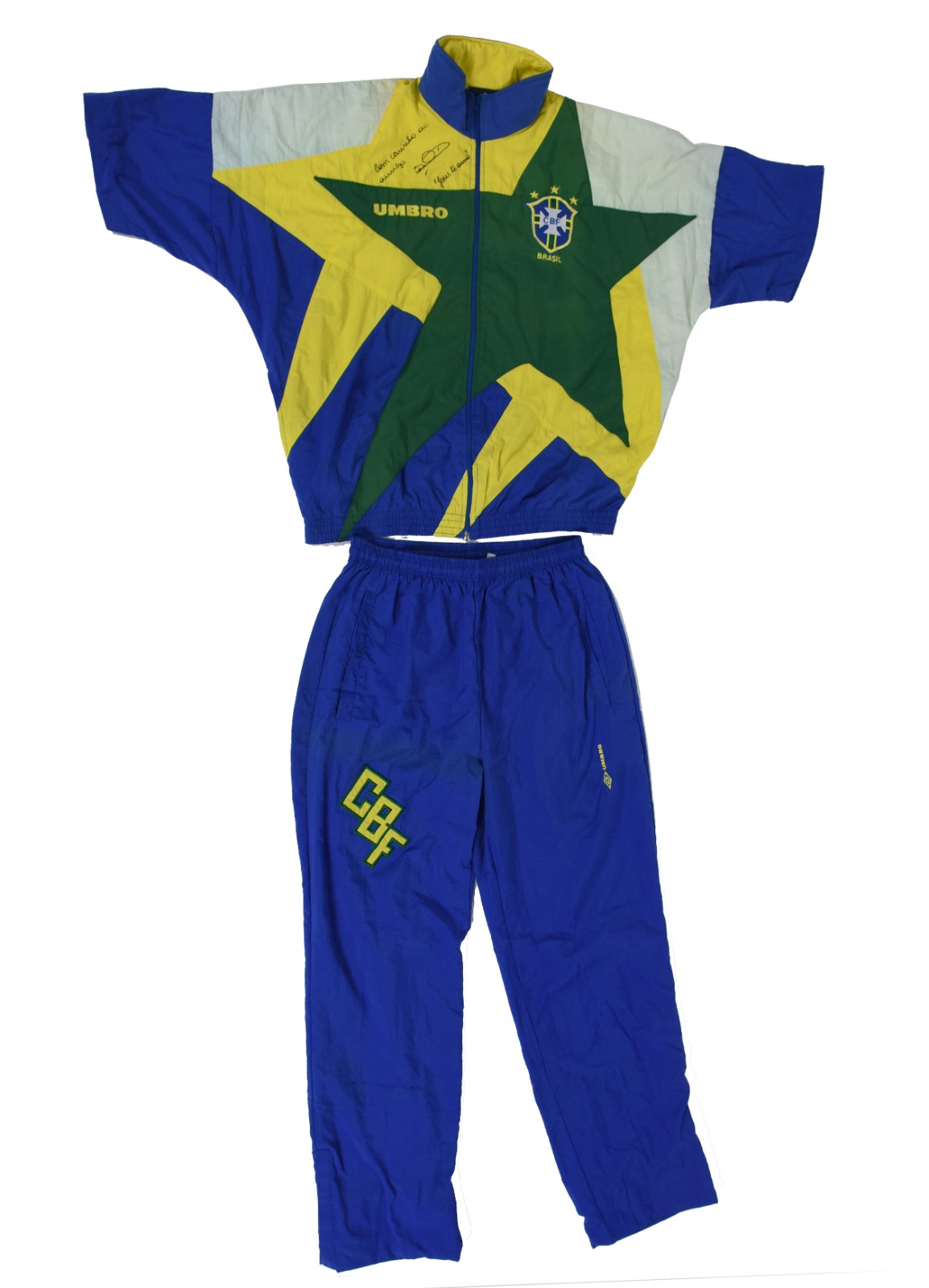Agasalho e calça da Seleção Brasileira Campeã do Mundo de 94, doada e... - foto 1 de 5