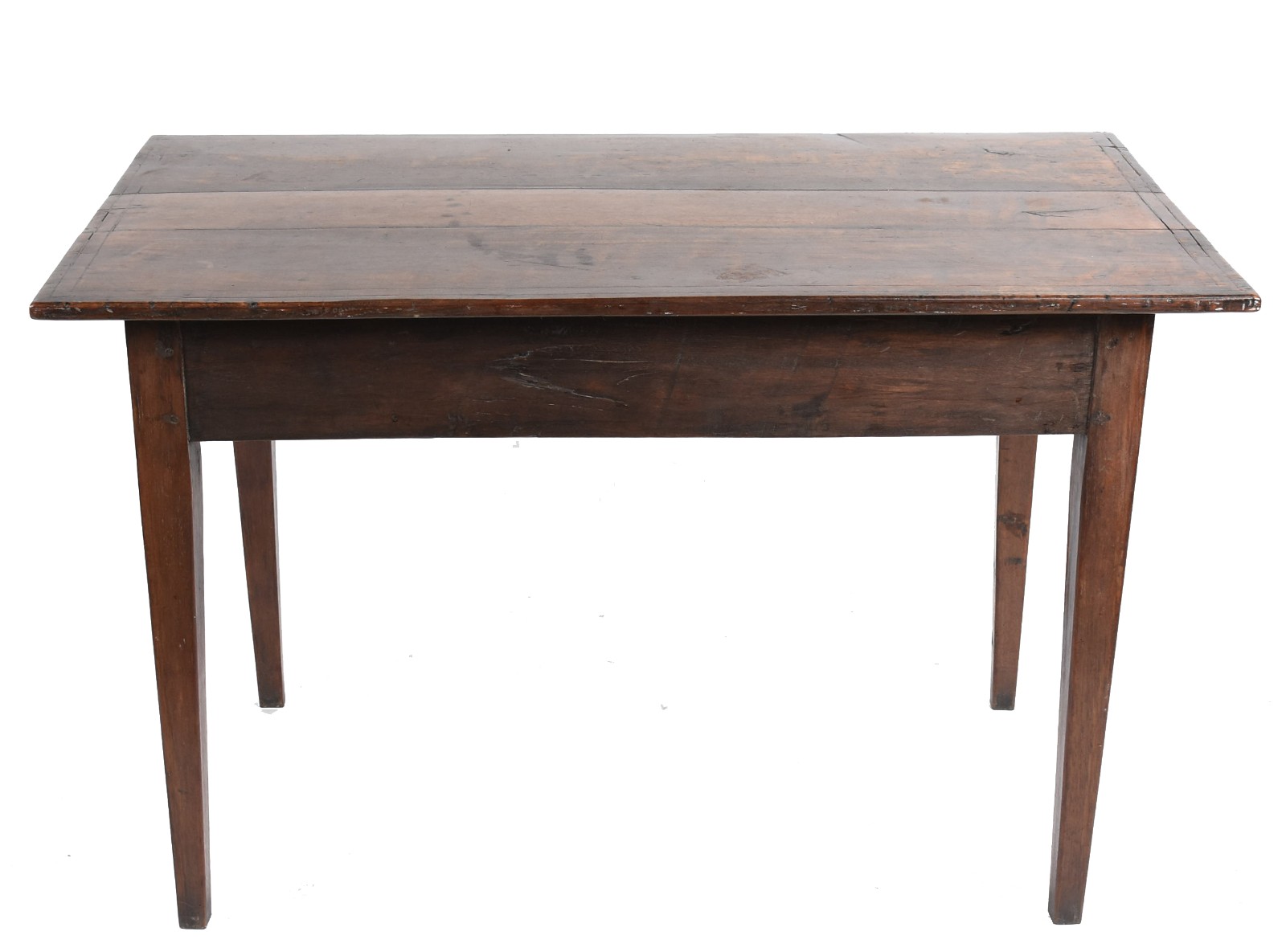 Mesa de madeira nobre com uma gaveta, pernas retas. - foto 4 de 6