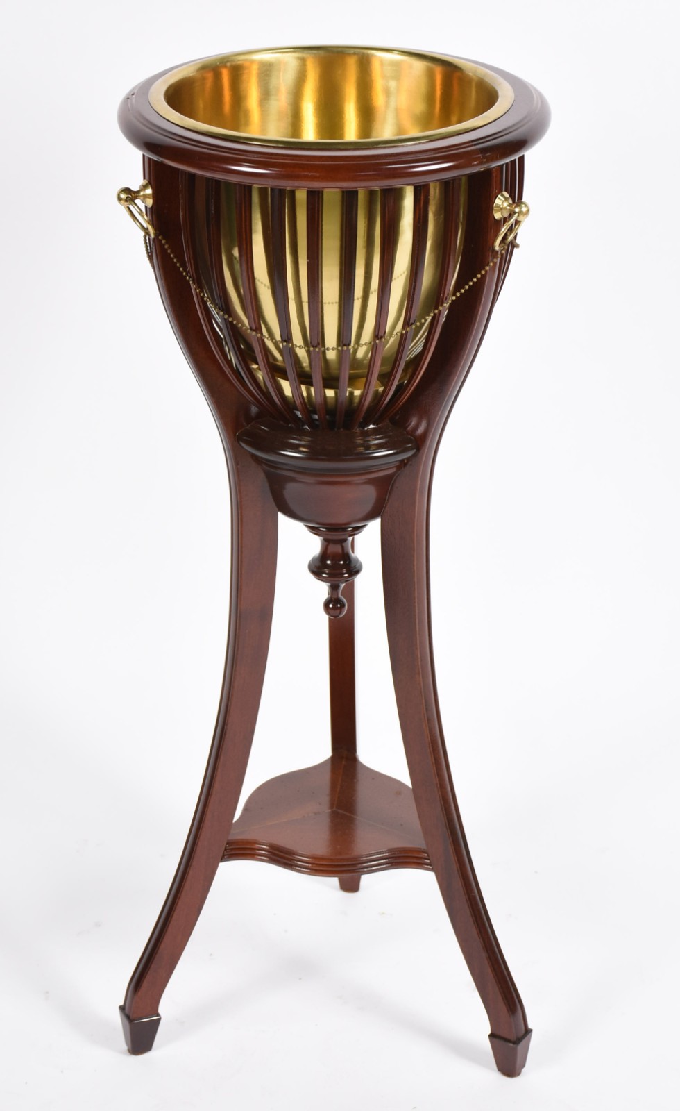Wine cooler com pedestal de madeira nobre, recipiente interno de... - foto 1 de 4