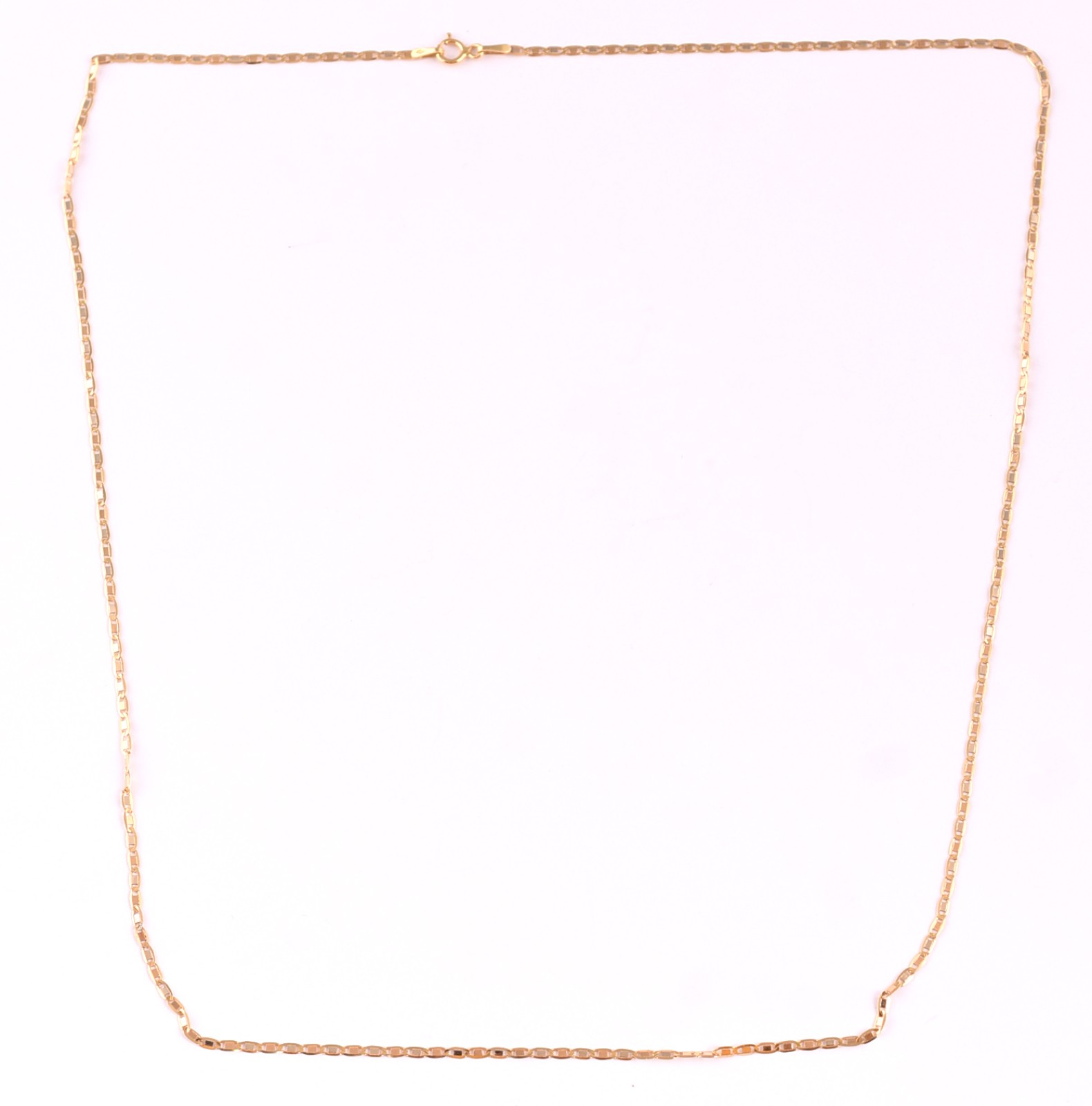 Cordão laminado em ouro 18 k ( Por questão de segurança a peça não se... - foto 2 de 4