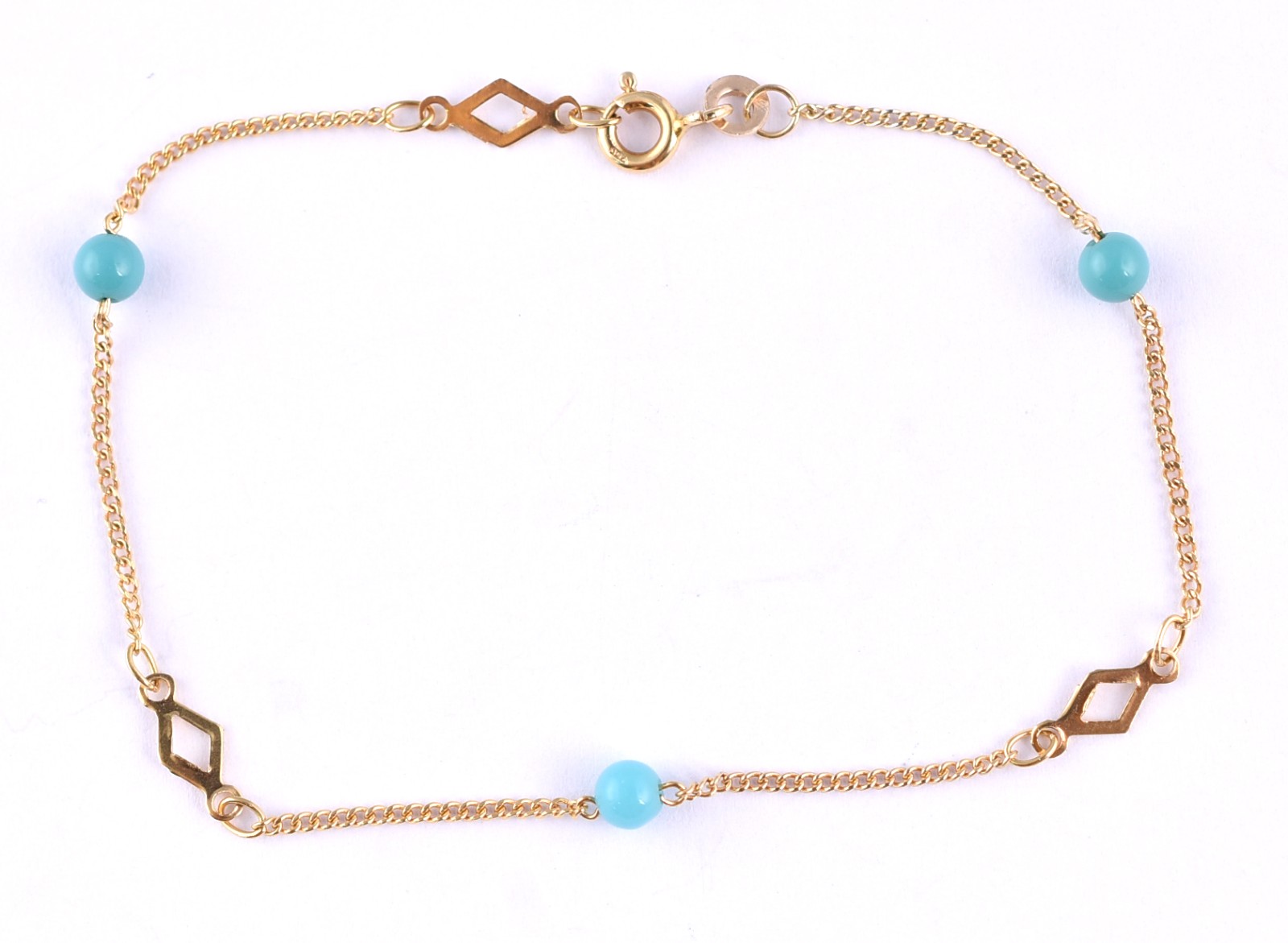 Pulseira em ouro 18k, modelo corrente (Por questão de segurança a... - foto 4 de 4