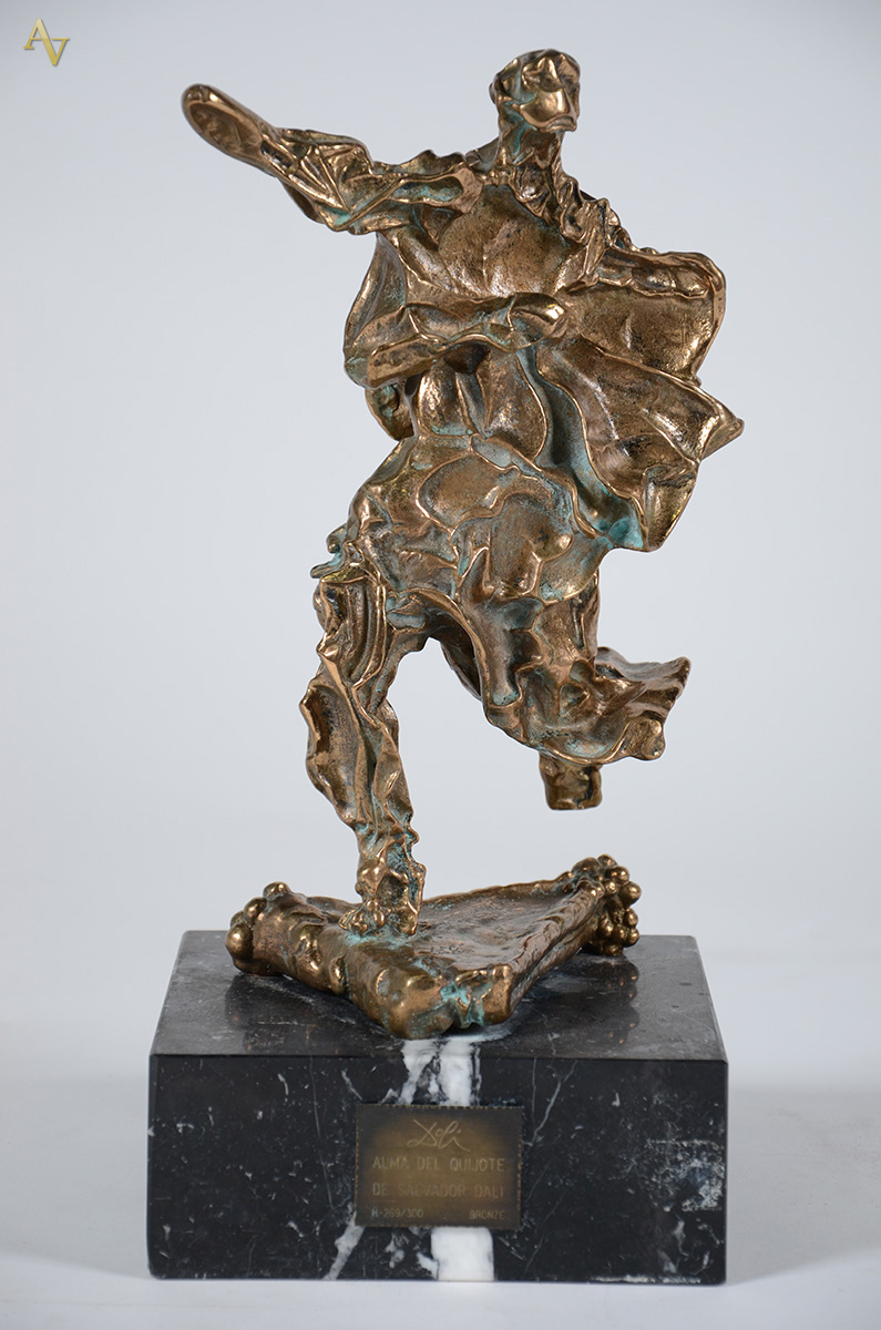 SALVADOR DALI - "Alma Del Quijote" - Escultura de bronze... - foto 1 de 4