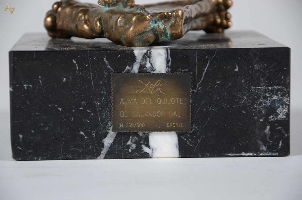 SALVADOR DALI - "Alma Del Quijote" - Escultura de bronze... - foto 3 de 4
