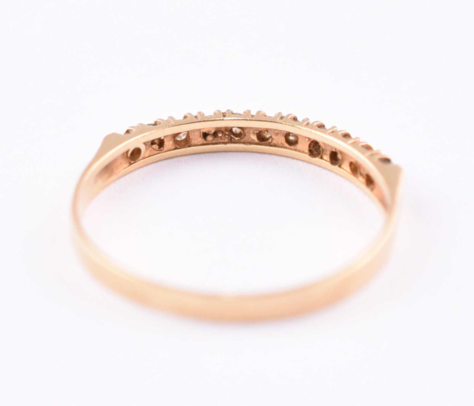 Anel de ouro 18 k contrastado 750 e 12 brilhantes, aro 18 (Por... - foto 4 de 4