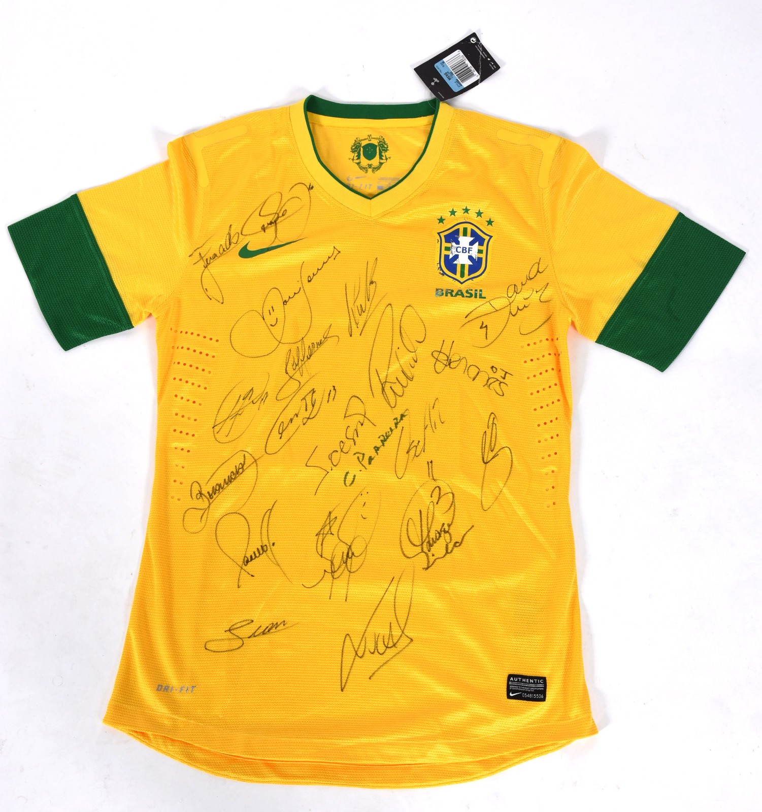 Camisa da conquista da Copa das Confederações 2013, autografada pelos... - foto 1 de 10