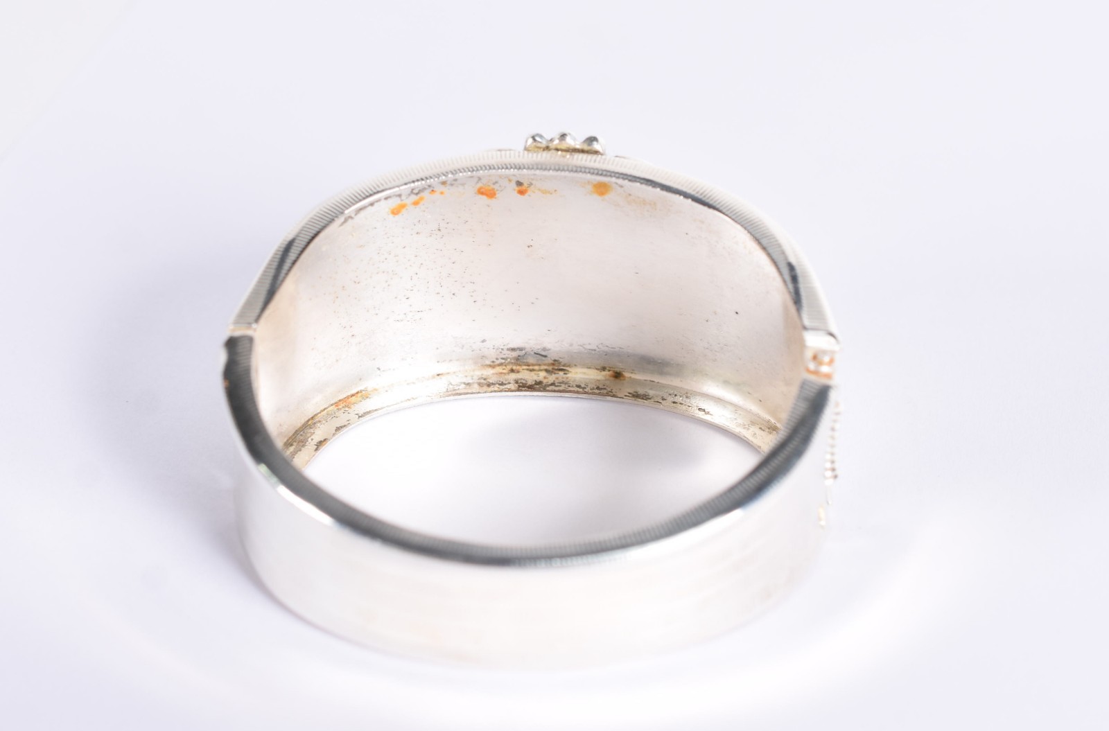 Pulseira com banho de prata, com pedra turquesa. - foto 4 de 5