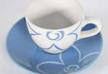 Aparelho para chá e café de porcelana Tailandes... - Aparelho para chá e café de porcelana Tailandesa composto de: 6 xícaras para chá com pires, 8 xícaras para café com pires.Total 14 peças