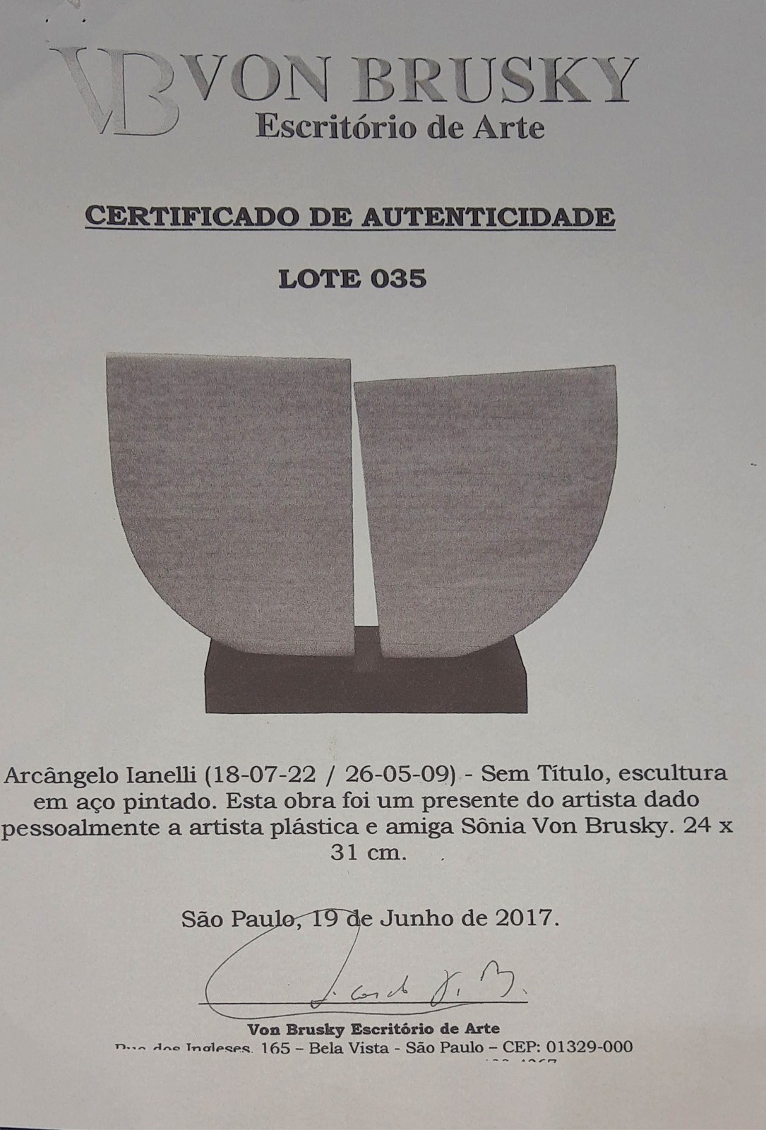 Arcângelo Ianelli (1922-2009), Sem Título - foto 5 de 5