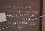 Pietrina Checcacci (1941), Da Terra e do Espaço - Vinil sobre tela, datado de 1987.<br>