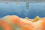 Pietrina Checcacci (1941), Da Terra e do Espaço - Vinil sobre tela, datado de 1987.<br>