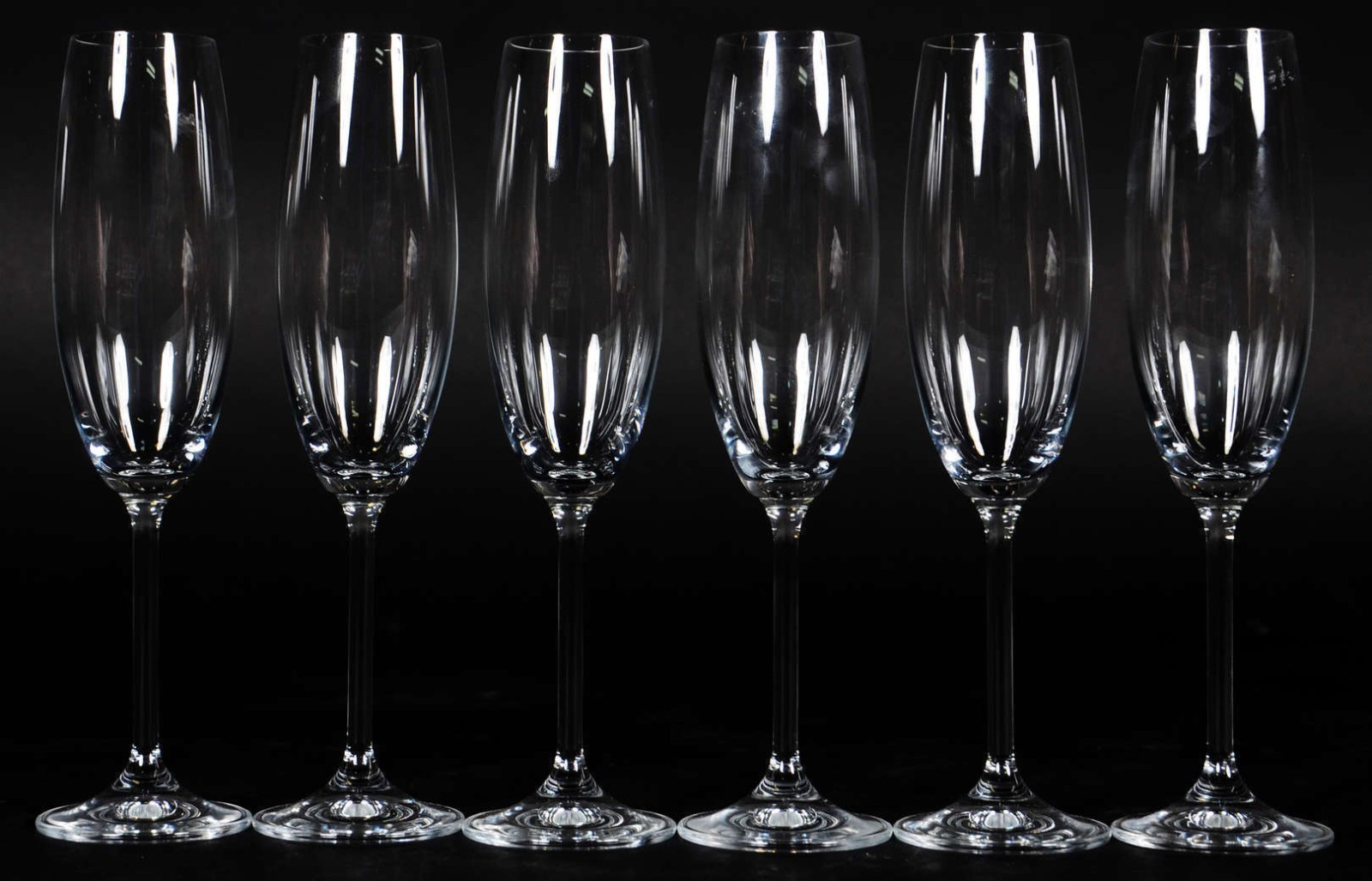 Seis flutes de cristal para champagne, 200 ml. - foto 2 de 2