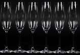 Seis flutes de cristal para champagne, 200 ml. - Seis flutes de cristal para champagne, 200 ml.