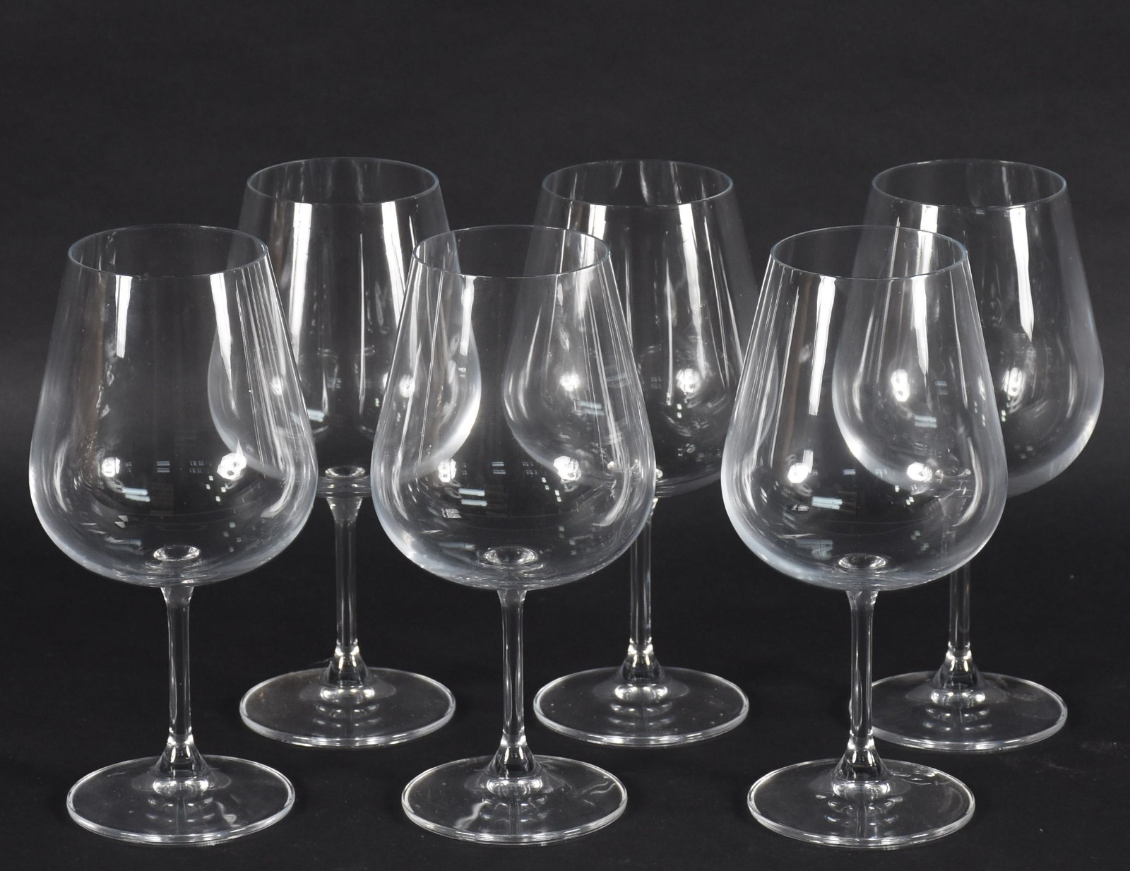 Seis cálices de cristal para vinho tinto, 620 ml. - foto 1 de 4