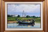 Raimundo Botêlho (1946), Barcos do Maranhão - Óleo sobre tela, datado 2005.