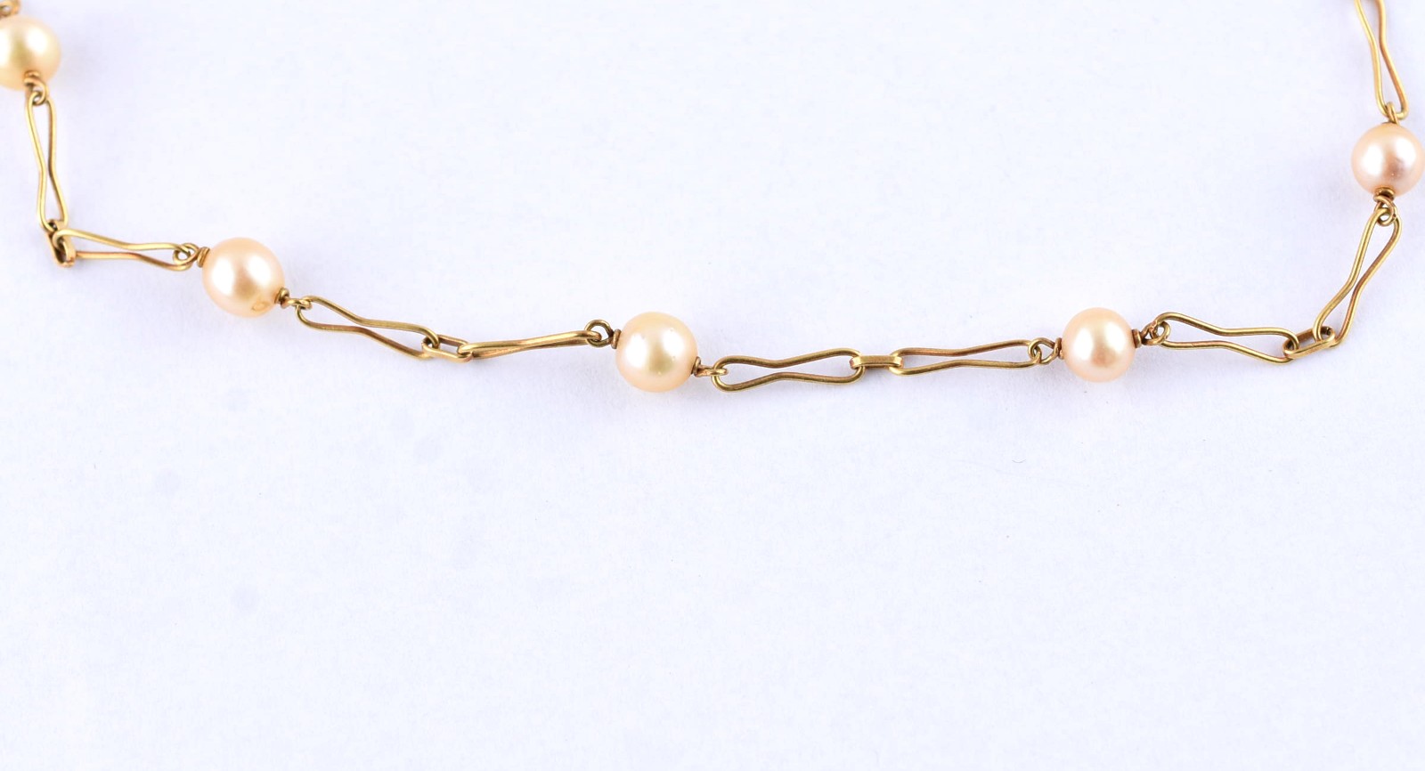Colar de ouro 18 k com perolas (Por motivos de seguranças as peças... - foto 1 de 4