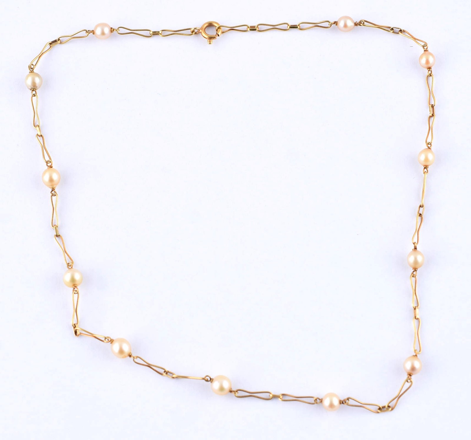 Colar de ouro 18 k com perolas (Por motivos de seguranças as peças... - foto 2 de 4