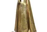 Nossa Senhora Aparecida - Imagem em bronze dour... - Nossa Senhora Aparecida - Imagem em bronze dourado com patina original  século XX, base em mármore preto.