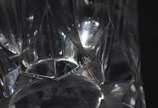 Baccarat (1764),  - Vaso de cristal frances lapidado,  pequenos bicados na parte inferior.  Marcas da cristallerie na base.
