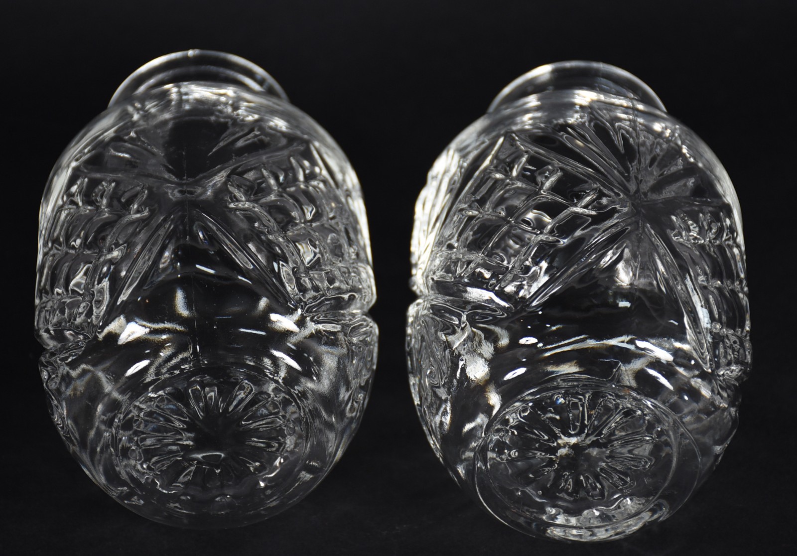 Par de verre d'eau com presentoir em demi cristal lapidado. - foto 4 de 6