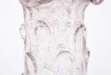 Vaso de vidro decorativo, borda feitio babado. - Vaso de vidro decorativo, borda feitio babado.