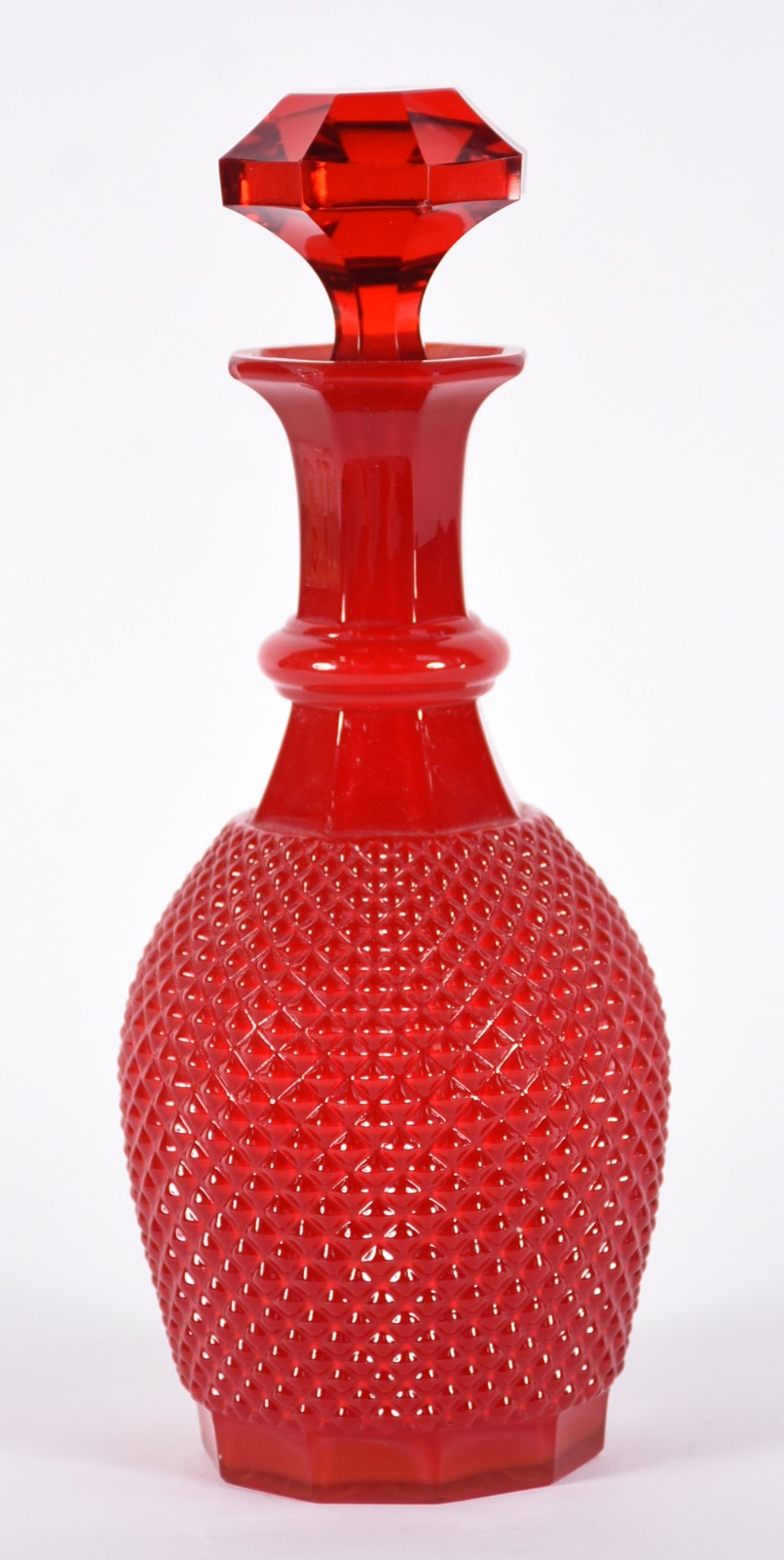 Licoreira de demi cristal bico de jaca na cor vermelha. - foto 1 de 4