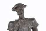 Gilberto Mandarino (1933), Dom Quixote - Escultura em ferro , base de mármore
