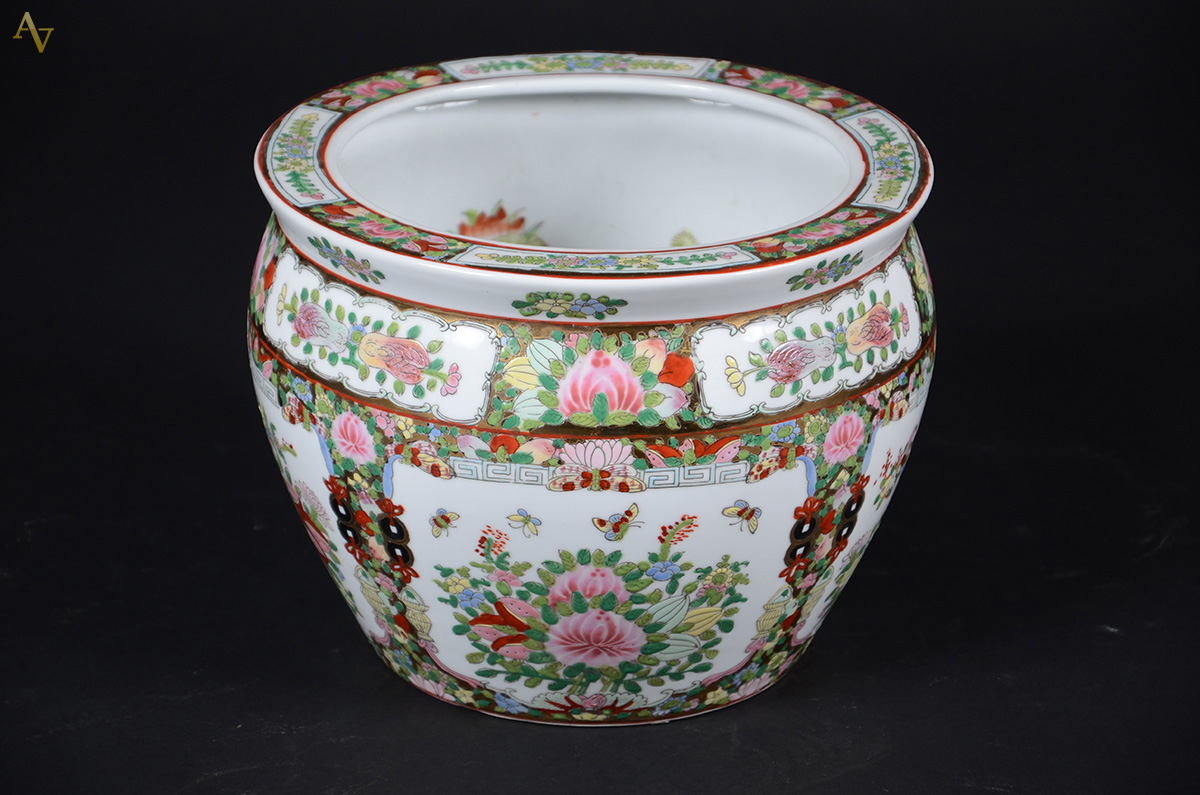 Cachepot em porcelana chinesa - 20 cm. - foto 1 de 2