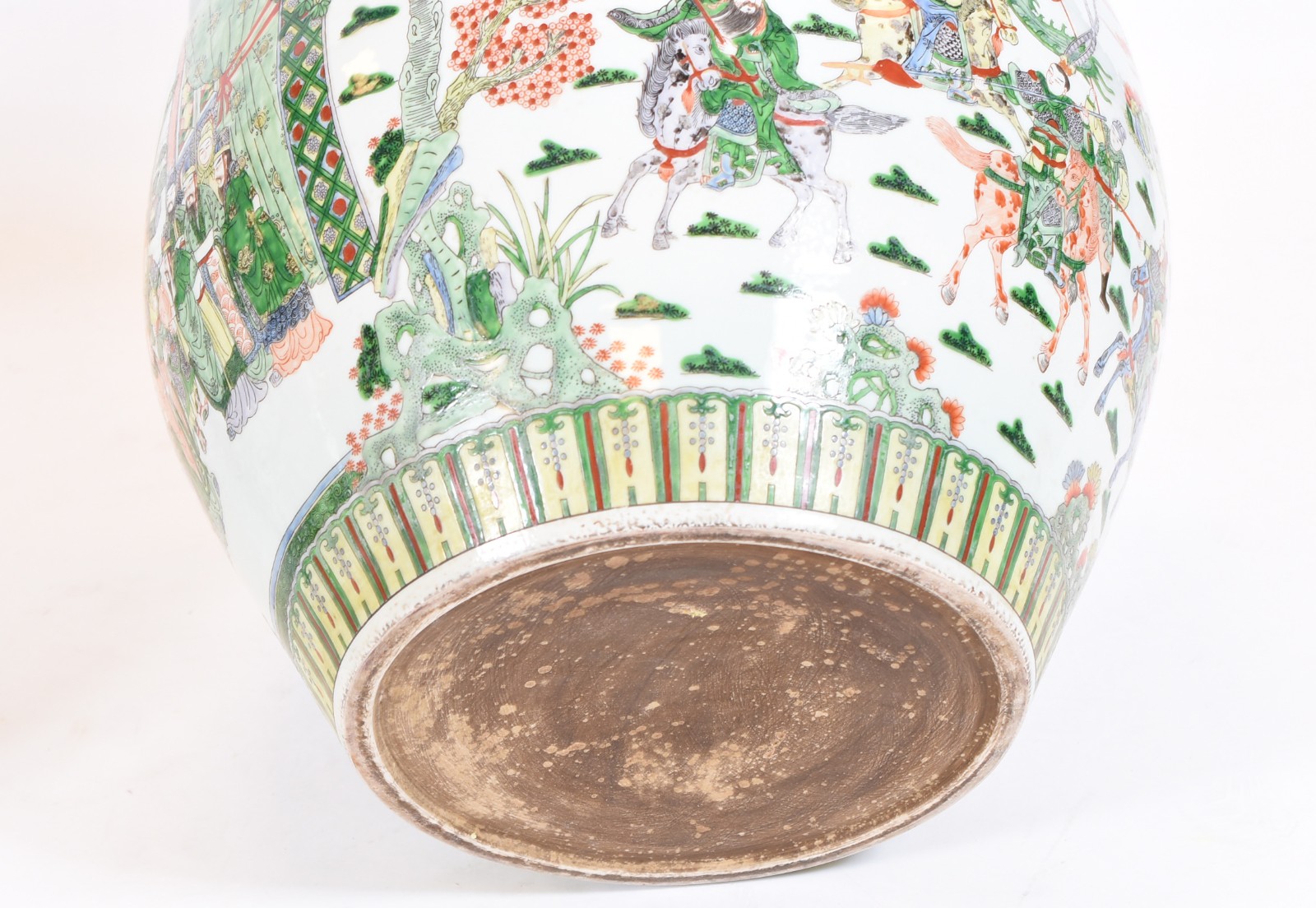 Par de grandes cachepots/aquários de porcelana chinesa policromada... - foto 7 de 7