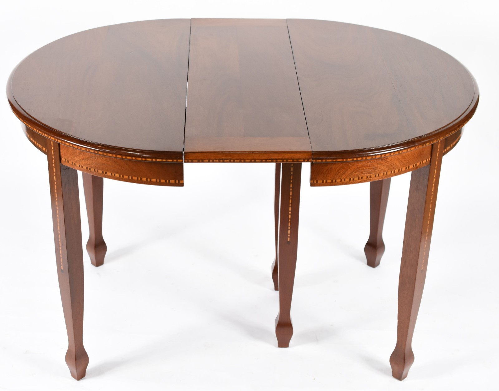 Conjunto para sala de jantar composto de mesa redonda de madeira... - foto 4 de 10