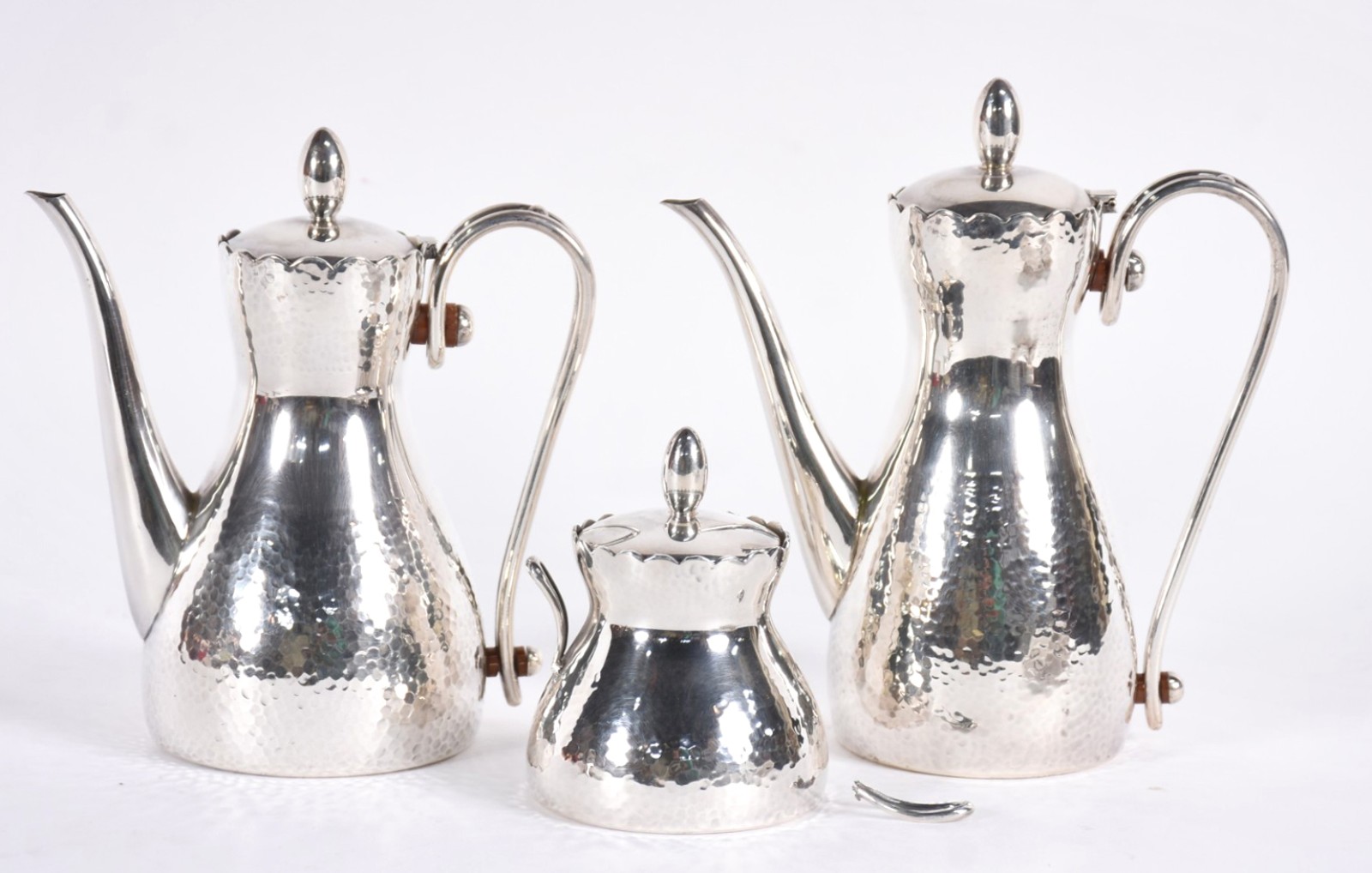 Serviço de chá e café de prata peruana Sterling com punção de... - foto 1 de 7